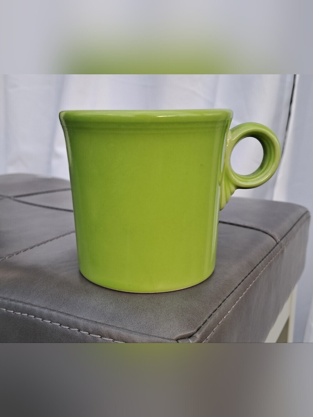 Vintage Fiesta Chartreuse Classic Ring Handle Mug (Retired 1997–1999) - Picture 7 of 7
